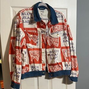 Wrangler Red and Blue Graphic Shirt Jacket